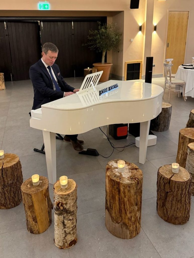 Robbie playing at Crumplebury